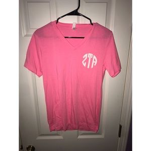 ZETA TAU ALPHA think pink t shirt